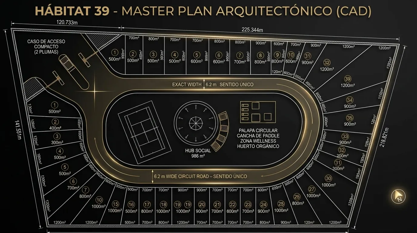 Concepto y visión Hábitat 39 — Render Arquitectónico